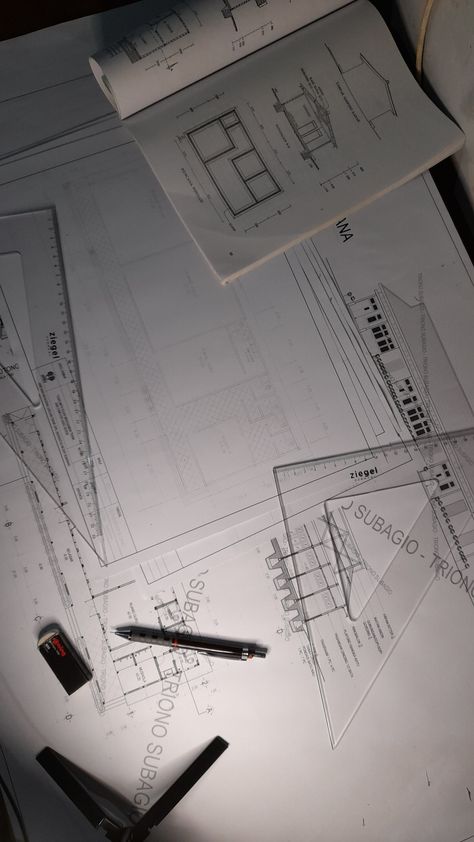 Civil Engineering Aesthetic, Architecture Career, Architect Student, Engineering Drawing, Architecture Blueprints, Architecture Drawing Sketchbooks, Architecture Drawing Plan, Interior Architecture Drawing, Architecture Life