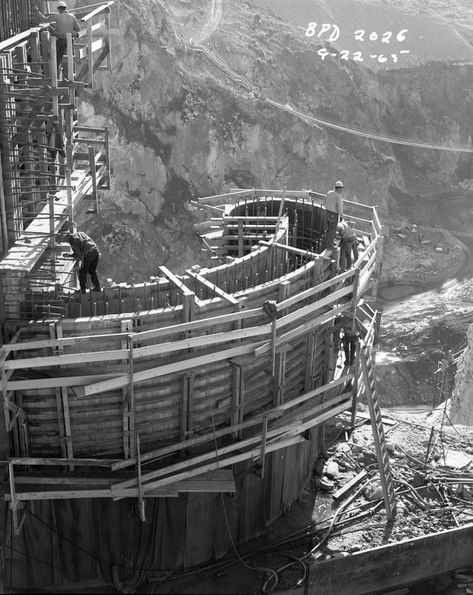 Boundary Dam construction, 1965 Dam Construction, Hydro Electric, City Lights, Seattle, Architecture, Wall, Quick Saves, Color