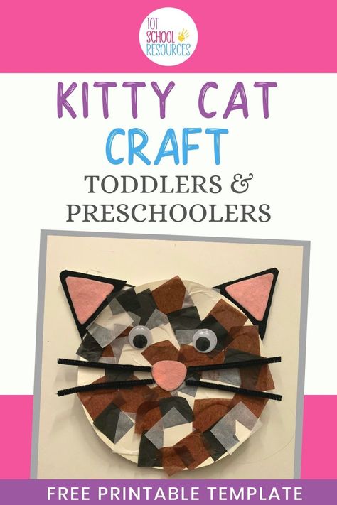 Pets Unit Preschool Crafts, Veterinary Crafts Preschool, Cat Lesson Plans Preschool, Pets Projects For Preschool, Pet Study Crafts Preschool, Cat Art For Preschoolers, Pet Theme Art Preschool, Preschool Pets Crafts, Cat Activity Preschool