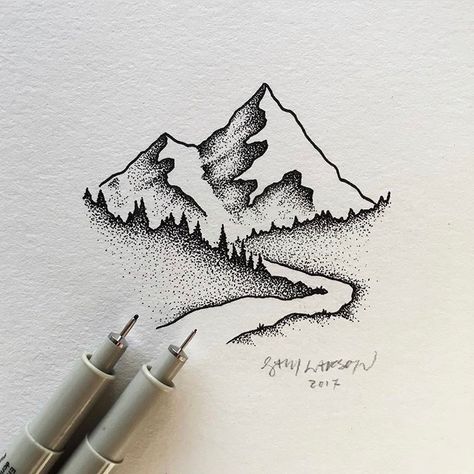 art drawing dot work artist artistic tattoo sketch Tattoo Sketch Art, Point Drawing, Stippling Drawing, Tattoo Tips, Dotted Drawings, Kunst Tattoos, Stippling Art, Mountain Drawing, Sketchbook Inspo