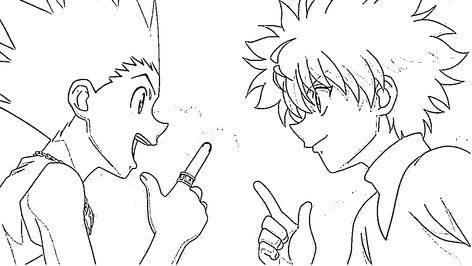 Made this for some galss painting art. Killua Coloring Pages, Hunter X Hunter Lineart, Killua Outline, Outline Art Anime, Hxh Painting, Anime Line Art, Anime Outline, Killua Tattoo, Whiteboard Art