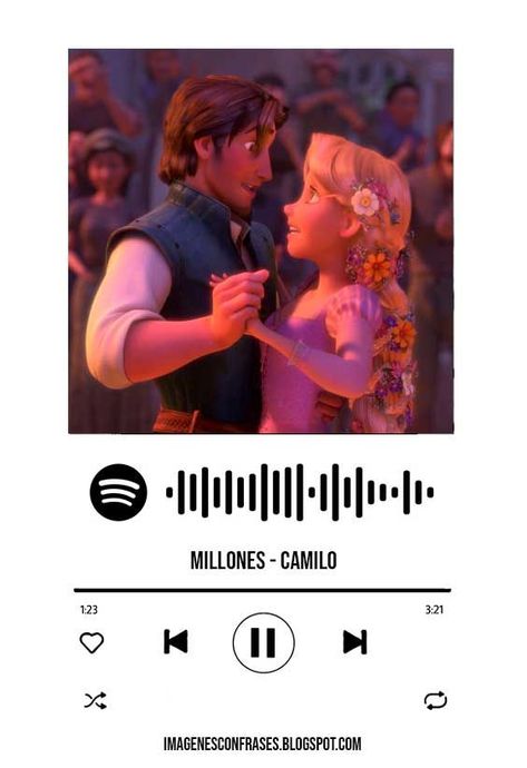 Imágenes con código Spotify para regalar - Parte 1 Spotify Template, Musica Spotify, Pretty Lyrics, Songs, Disney, Frame, Music, Anime