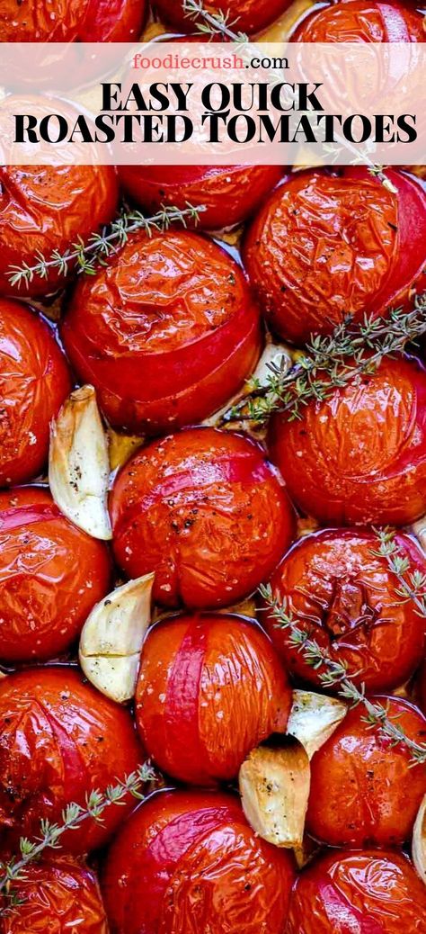 Tomato Gravy Recipe, Roasted Tomato Recipes, Tartiflette Recipe, Oven Roasted Tomatoes, Roasted Tomato Sauce, Tomato Soup Homemade, Fresh Tomato Sauce, Baked Tomatoes, Roasted Cherry