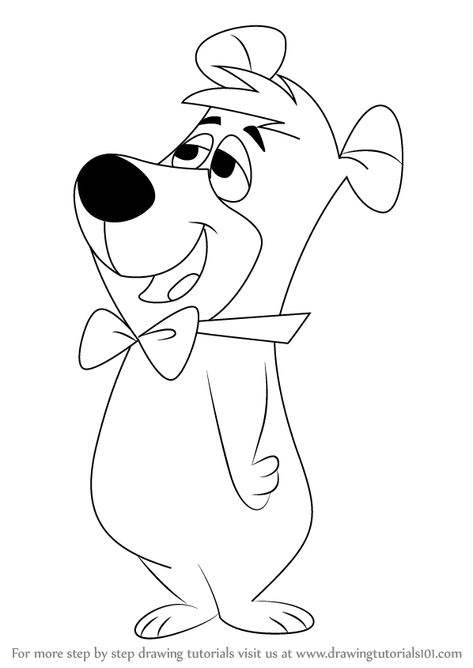 Learn How to Draw Boo-Boo Bear from The Yogi Bear Show (The Yogi Bear Show) Step by Step : Drawing Tutorials Yogi Bear And Boo Boo, Characters To Draw, Colored Drawings, Bear Sketch, Hanna Barbera Cartoons, Bear Drawing, Yogi Bear, Bear Character, Bear Coloring Pages