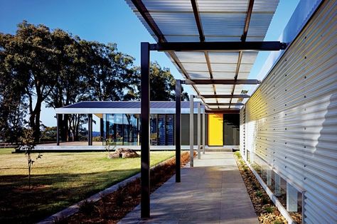 Covered Walkway Architecture, Walkway Architecture, Walkway Cover, Covered Walkways, Walkway Designs, Iron Pergola, Farmhouse Addition, Courtyard Pool, Walkway Design