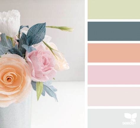 Seeds Color, Flora Design, Colour Pallets, Color Schemes Colour Palettes, Palette Inspiration, Design Seeds, Color Balance, Color My World, Floral Color