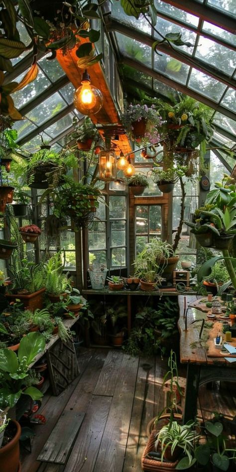 Conservatory Design, Nature Witch, Garden Pond Design, Plant Room, Greenhouse Interiors, Greenhouse Ideas, Home Greenhouse, Pond Design, Garden Cafe