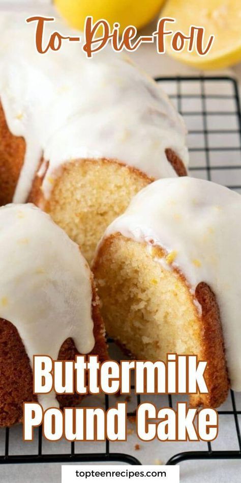 To-Die-For Buttermilk Pound Cake - Top Recipes Vanilla Buttermilk Pound Cake, The Best Pound Cake, Best Pound Cake, Southern Pound Cake, Buttermilk Pound Cake, Buttermilk Recipes, Pound Cake Recipe, Best Cake Recipes, Butter Pecan