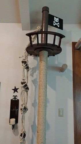 Dollar Tree Cat Diy, Diy Cat Scratcher Post, Katt Diy, Unique Cat Trees, Cat Room Decor, Cat Patio, Cat Tree House, Diy Cat Tree, Cat House Diy