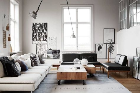 11 Incredible Homes You Won't Believe Are Real Rustic Industrial Living Room, Industrial Decor Living Room, Furnitur Ruang Keluarga, Industrial Livingroom, Living Room Scandinavian, Scandinavian Living, Interior Modern, Design Del Prodotto, Design Industrial