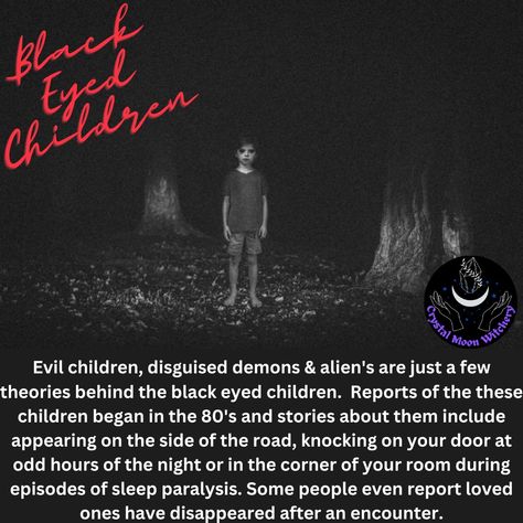 Have you seen black eyed children? Black Eyed Children, Black Eyed Kids, Scary Horror Stories, Evil Children, Paranormal Stories, Weird Creepy, Urban Legend, Legends And Myths, Crystal Moon