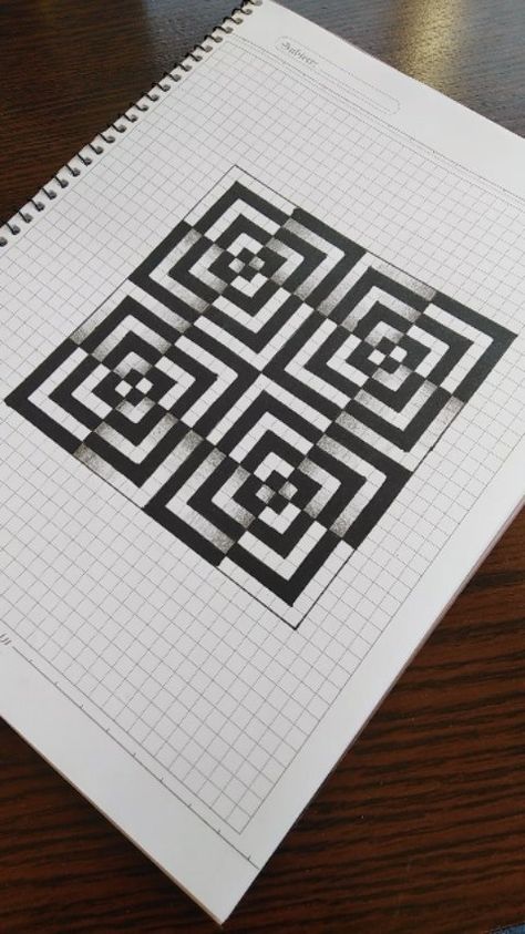 Omran O Mezher | #drawing #3d | Instagram Illusions Art, Graph Paper Designs, Zen Doodle Patterns, Study Art, Instagram Drawing, Design Basics, Optical Illusions Art, Paper Designs, April 6