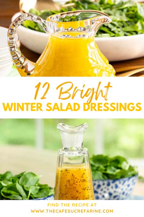 Christmas Salad Dressing Recipes, Winter Salad Vinegrette, Christmas Salad Dressing, Winter Salad Dressing, Holiday Salad Dressing, Sweet Salad Dressings, Mango Salad Dressing, Jelly Salad, Best Salad Dressing