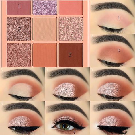 N U D E 💥L I G H T💥 Obsessed with this palette 💕😍 What do you guys think?  USE Mauve Eyeshadow Looks Brown Eyes, Huda Nude Palette Looks, Huda Beauty Rose Quartz Palette Looks, Huda Beauty Rose Gold Palette Looks, Pinkish Brown Eyeshadow, Bridal Eye Makeup, Beginners Eye Makeup, Learn Makeup, Eye Makeup Techniques