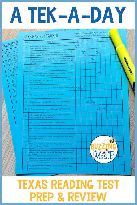 Are you stressing out, trying to find the perfect test prep materials for the STAAR Reading test? This product is designed to cover all of your bases. Every tested TEK, every tested genre! One short passage every week with one TEKS-aligned question every single day. Academic vocabulary word wall cards are included, as well as recommended literature connections and writing responses! But the best part is your 3rd, 4th, or 5th graders will be prepared for their big test in just 10 minutes a day! Test Taking Strategies Anchor Chart, Reading Test Prep 3rd Grade, Test Taking Strategies For High School Students, Test Taking Strategies For Middle School, Amplify Texas Reading, Writing Test Prep, Academic Vocabulary Word Wall, Staar Test Prep, Staar Test