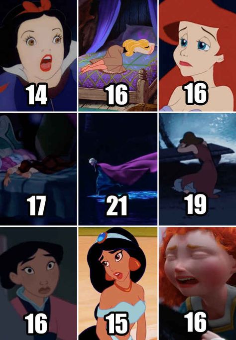 Maybe it has something to do with the fact that they’re almost all #teens? Disney Princess Memes, Disney Princess Facts, Disney Princess Funny, Disney Princesses And Princes, Funny Disney Memes, Funny Disney Jokes, Disney Fun Facts, Disney Princess Images, Funny Disney