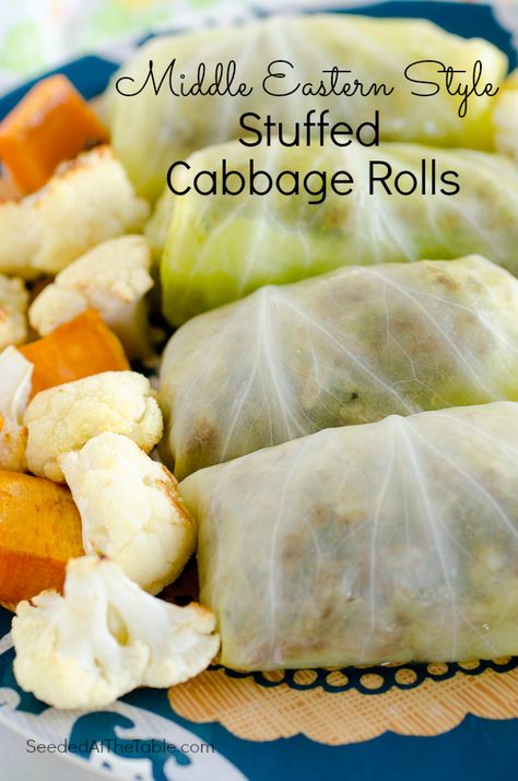 Middle Eastern Style Stuffed Cabbage Rolls Cabbage Rolls Polish, Middle Eastern Recipes Arabic Food, Easy Cabbage Rolls, Middle Eastern Style, Stuffed Cabbage Rolls, Middle East Recipes, Cabbage Rolls Recipe, Stuffed Cabbage, Middle Eastern Dishes