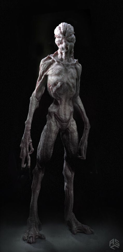 ArtStation - Stranger Things Demogorgon Concept Art, Aaron Sims Creative Stranger Things Creature, Stranger Things Monster, Stranger Things Demogorgon, Demogorgon Stranger Things, Stranger Things Halloween, Humanoid Creatures, Alien Concept, Stranger Things Art, Level Design