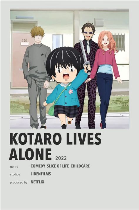 Anime Show Posters, Kotaro Living Alone, Anime Posters Minimalist, Loner Life, Anime Minimalist Poster, Slice Of Life Anime, Anime Suggestions, Good Anime Series, Animes To Watch