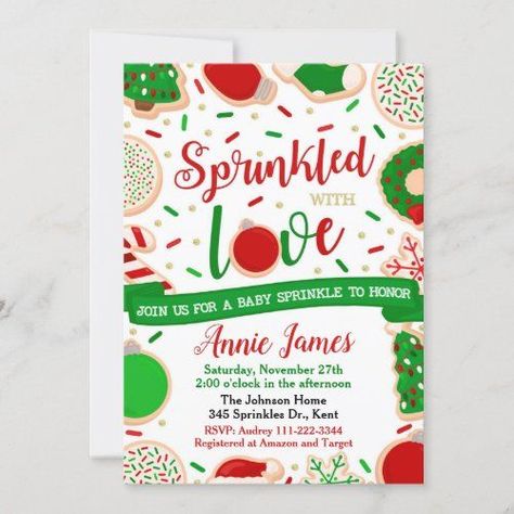 Christmas Baby Sprinkle Ideas, Baby Boy Sprinkle, Baby Shower Christmas, December Baby, Sprinkle Shower, Baby Sprinkle Invitations, Holiday Sprinkles, Sprinkle Invitations