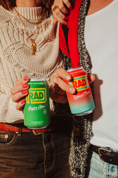 Friends sharing healthy soda together
Ginger Citrus soda
Tropical Punch soda
Healthy soda Drink Product Photography With Model, Can Drinks Aesthetic, Ephemeral Aesthetic, Soda Photoshoot, Drink Photography Ideas, Soda Branding, Can Of Beer, Soda Flavors, Soda Drink