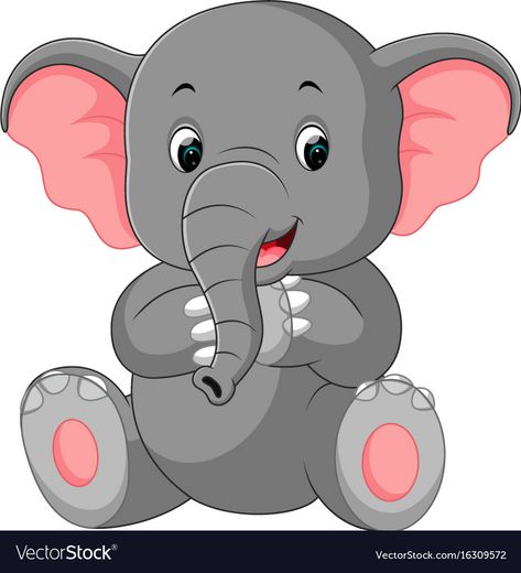 Cute Elephant Cartoon, Elephant Cartoon, Cartoon Download, Safari Theme Birthday, Baby Elefant, Cartoon Elephant, Image Chat, Cute Cartoon Animals