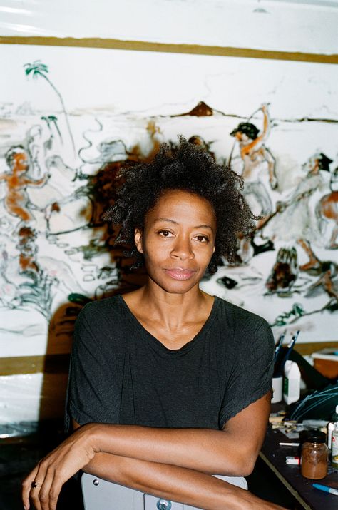 Black Women Artists, Artist Portraits, Kara Walker, Portrait Reference, Artist Studios, Walker Art, Public Sculpture, Frederick Douglass, Drawing Studies