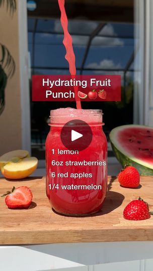 Fruit Punch Recipe, Fruit Juice Recipes, Alcohol Free Drinks, Juicy Juice, Punch Recipe, Pressed Juice, Healthy Heart, Watermelon Juice, Juicing For Health