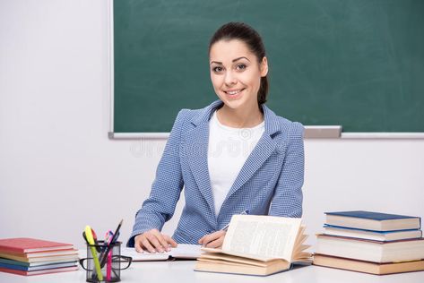 Teacher. Portrait of a young smiling teacher in classroom , #affiliate, #young, #Portrait, #Teacher, #classroom, #teacher #ad Teacher Images, Teacher Career, Teacher Photo, Work From Home Companies, Special Educational Needs, Personal Branding Photoshoot, Back Office, Branding Photoshoot, Career Development