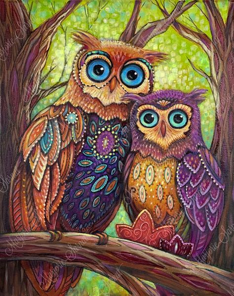 Starlight Owls — Marjorie Sarnat, Artist Owl Coloring, Subject Of Art, Marjorie Sarnat, Owl Coloring Pages, Owl Artwork, Coloring Books For Adults, Art And Creativity, Books For Adults, Colorful Owls