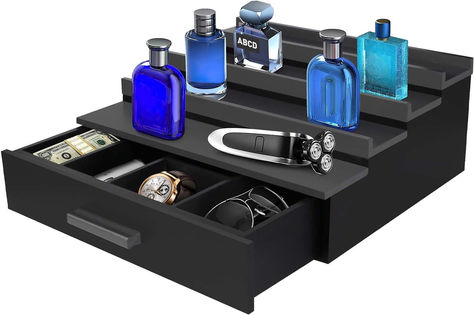 Cologne Organizer For Men, Cologne Organizer, Beauty Organiser, Watch Rings, Perfume Stand, Perfume Organizer, Mens Room, Cologne Bottle, Compartment Organizer