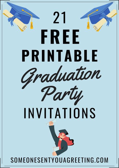 Grad Party Invites Invitation Templates, Graduate Party Invitations, Diy Graduation Invitations High School, Graduation Party Invites Template, Invitation For Graduation Party, Graduation Templates Free Printable, Graduation Invitation Templates Free, Invitations Graduation Party, Free Printable Graduation Invitations Templates