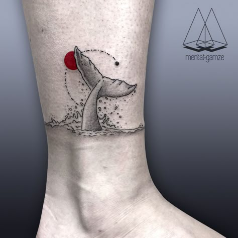 The Red Dot: Before And After Whale Fin Tattoo, Whale Tail Tattoo, Tattoo Whale, Tail Tattoo, Becoming A Tattoo Artist, Whale Tattoos, Dot Tattoos, Tattoo Graphic, Japanese Sleeve Tattoos