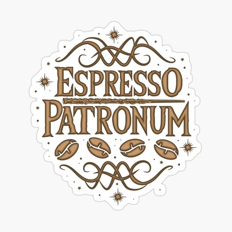 Espresso Patronum, Lover Sticker, Red Bubble, Coffee Lover, Espresso, Bubbles, Thread, Coffee, For Sale