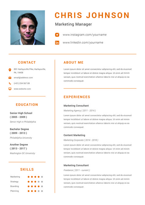 Professional Cv Format For Job, Professional Cv Format, Cv Format For Job, Business Resume Template, It Cv, Finance Accounting, Marketing Resume, Curriculum Vitae Template, Business Resume