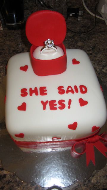 Engagement She Said Yes Cake She Said Yes Cake, Cake She Said Yes, She Said Yes, She Said Yes Sign, He Asked She Said Yes Pictures, Engaged Af Cake, Cute Proposal Ideas, Life Help, Engagement Cakes