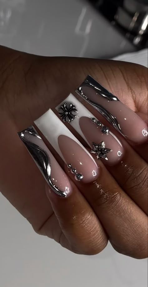 LAVISH ⚜️ LUXURY Long Nail Inspo Baddie Summer, Cut Nails, Long Acrylic Nail Designs, Colored Acrylic Nails, Girly Acrylic Nails, Her Nails, Short Square Acrylic Nails, Long Acrylic Nails Coffin, Acrylic Nails Coffin Pink