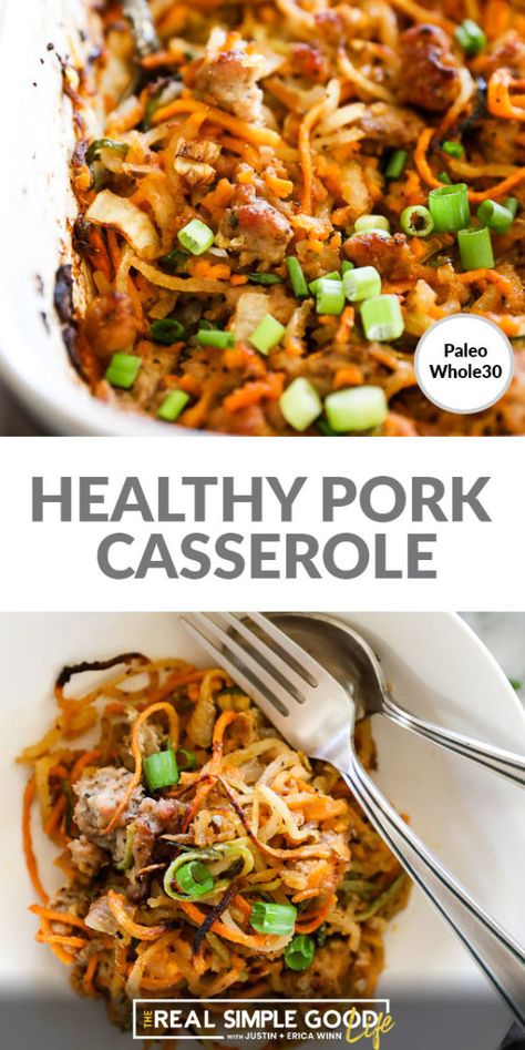 Whole 30 Ground Pork Recipes, February Meals, Oven Bakes, Microbiome Diet, Whole30 Lunch, Pork Casserole, Paleo Pork, Ground Pork Recipes, Healthy Pork