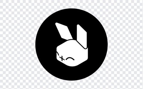 Rabbit R1 Logo PNG Logo Rabbit, Rabbit Icon, Animated Fonts, Rabbit Logo, Bunny Logo, Graphic Design Projects, Free Vectors, Black Logo, Png Download