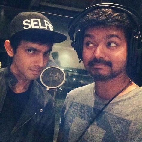 Recording "let's take a selfie pulla" Actor Vijay, Anirudh Ravichander, Vijay Actor, Actors Funny, Movie Pic, Thalapathy Vijay, Actor Picture, Music Composers, Actors Images