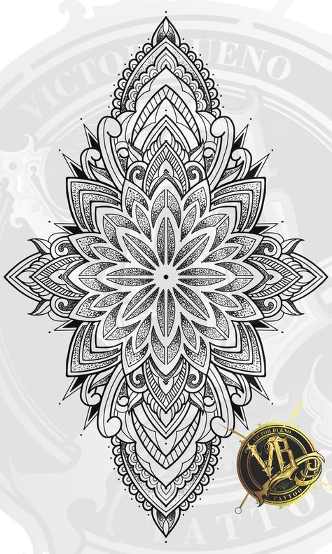 Back Of Thigh Mandala Tattoo, Mandela Designs Simple, Indian Flower Tattoo, Mandala Flower Tattoos Forearm, Mandala Bracelet Tattoo Design, Mandala Calf Tattoo, Mandala Leg Sleeve, Marian Tattoo, Chandelier Tattoo