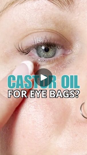 Castor Oil For Eyes, Using Castor Oil, Beauty Mask, Under Eye Bags, Beauty Eyes, Eye Bags, Eye Care, Castor Oil, Fatty Acids