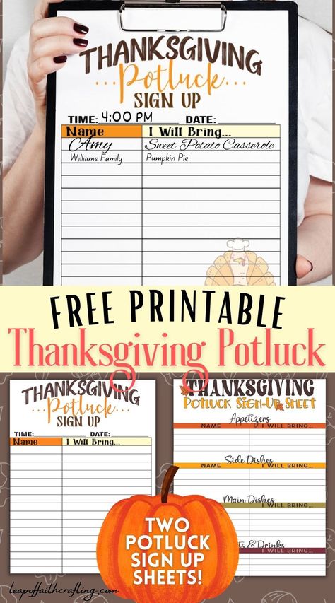 Instant download of a Thanksgiving potluck list printable to use for any potluck parties. Two different free printable Thanksgiving potluck templates to choose from! Thanksgiving Potluck List, Work Thanksgiving Potluck, Thanksgiving Potluck Sign Up Sheet, Friendsgiving Potluck Invitations, Potluck Sign Up Sheet, Breakfast Potluck, Friendsgiving Potluck, Potluck Invitation, Work Potluck