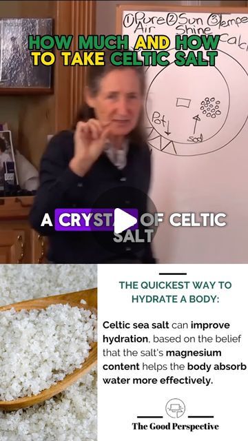 The Good Perspective on Instagram: "Since our previous upload we’ve been ask this one question - HOW MUCH Celtic Salt Do We Need⁉️  Barbara O’Neill shares the answer with how much and when to take Celtic salt." Celtic Salt Benefits, Barbara O'neill Recipes, Barbara O'neill Health, Barbara Oneil, Homemade Medicine, Barbara Oneill, Tissue Salts, Natural Medicines, Celtic Salt