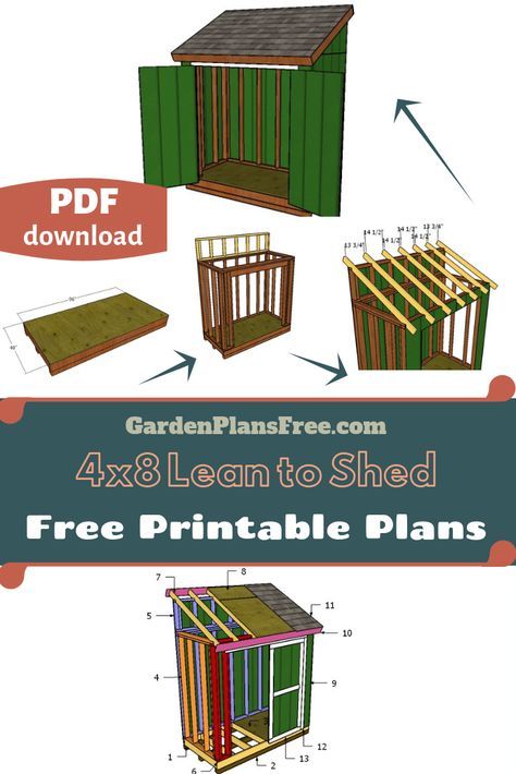 4x8 Lean To Shed Plans Free, Diy Shed Plans 4x8, 4x8 Lean To Shed Plans, Lean To Garden Shed, 4x8 Shed, Flat Roof Shed, Shed Frame, Shed Plans 12x16, Lean To Shed Plans