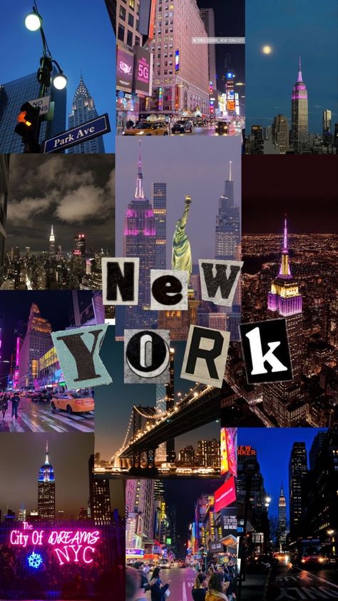 New York Collage, Nyc Wallpaper, New York Wallpaper, Nyc Baby, Travel Collage, York Wallpaper, Nyc Aesthetic, Nyc Life, New York Life