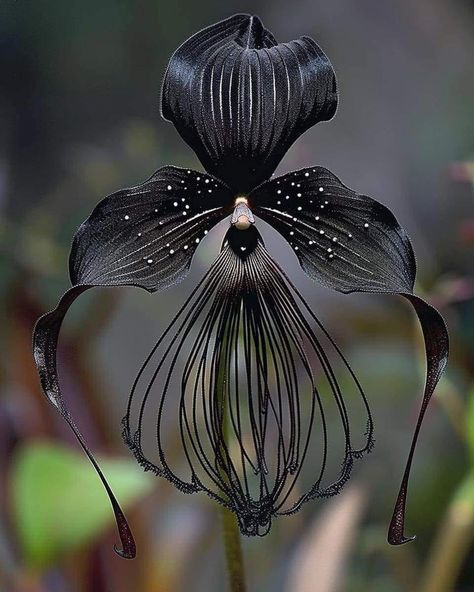 Black Bat Flower, Bat Flower, Orchid Photography, Goth Garden, Strange Flowers, Weird Plants, Gothic Garden, Exotic Orchids, Tropical Gardens