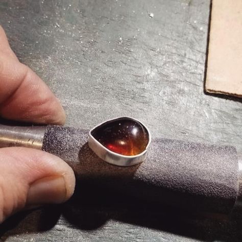 Silversmithing Tutorials, Soldering Projects, Silversmithing Jewelry, Metal Jewelry Making, Soldering Jewelry, Ring Bezel, Silver Jewelry Design, Copper Pipe, How To Make Rings