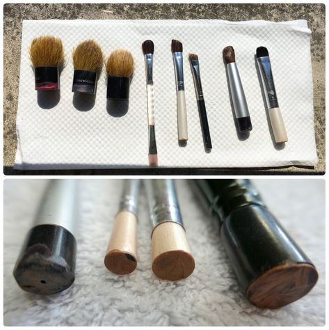 Makeup Depotting, Diy Travel Makeup, Diy Makeup Palette, Makeup Removal Tips, Travel Makeup Brush Holder, Diy Makeup Brush, Makeup Brush Roll, Travel Makeup Brushes, Makeup Brush Bag