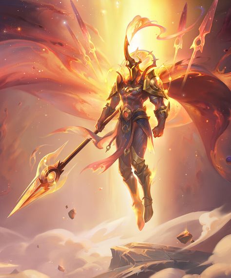 Phoenix Knight, Pantheon Lol, Constellation Illustration, Creature Fantasy, Warrior Concept Art, Riot Games, Mythology Art, World Record, Lol League Of Legends